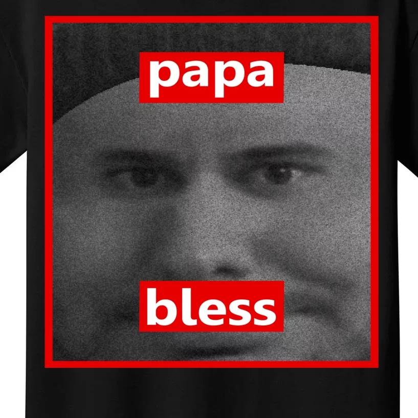 Papa Bless Funny Photo Meme Kids T-Shirt