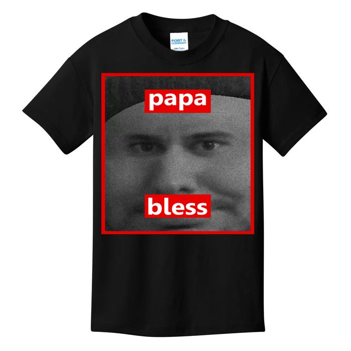 Papa Bless Funny Photo Meme Kids T-Shirt