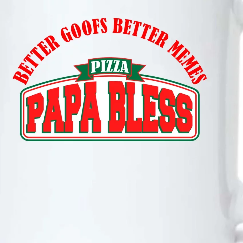 Papa Bless Pizza Better Goofs Better Memes Funny Meme Black Color Changing Mug