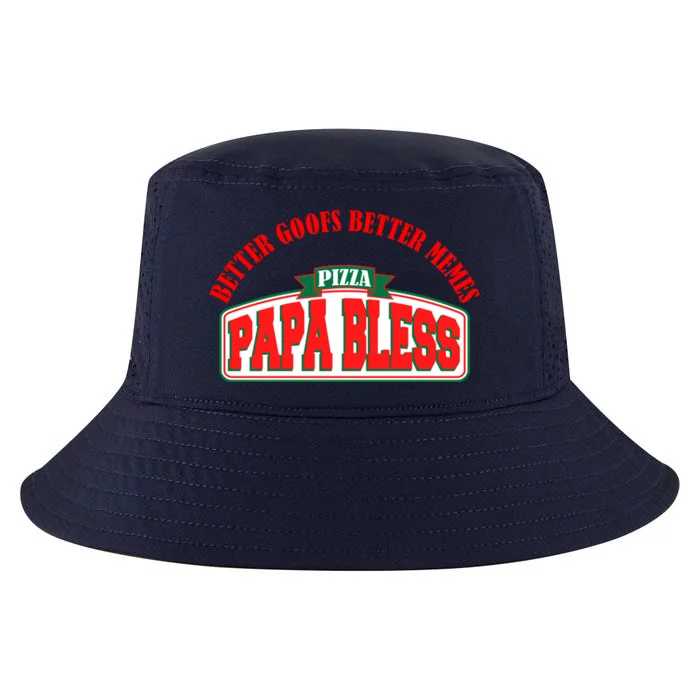 Papa Bless Pizza Better Goofs Better Memes Funny Meme Cool Comfort Performance Bucket Hat