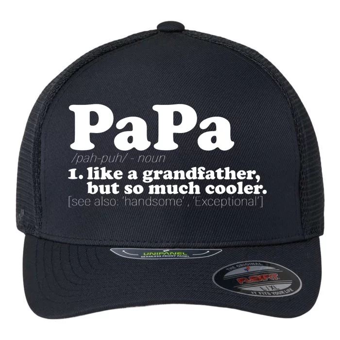 Papa Definition Flexfit Unipanel Trucker Cap