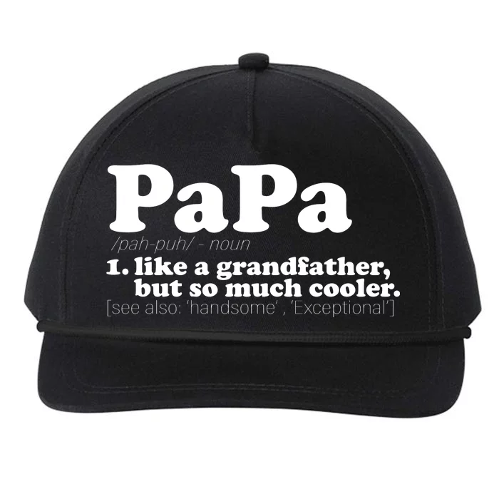 Papa Definition Snapback Five-Panel Rope Hat