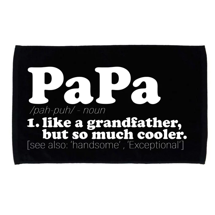 Papa Definition Microfiber Hand Towel