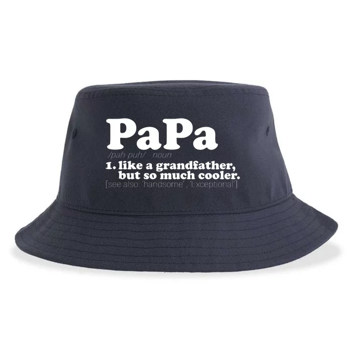 Papa Definition Sustainable Bucket Hat