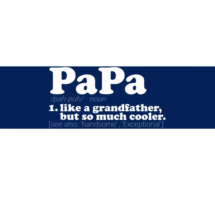 Papa Definition Bumper Sticker