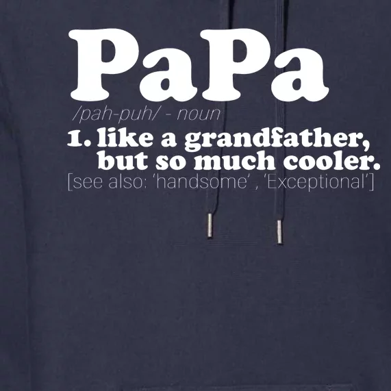 Papa Definition Premium Hoodie