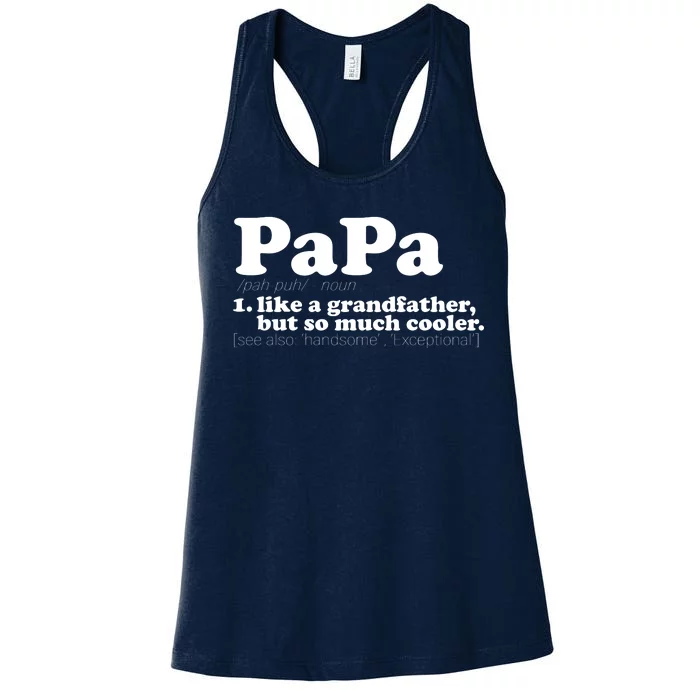 Papa Definition Women's Racerback Tank