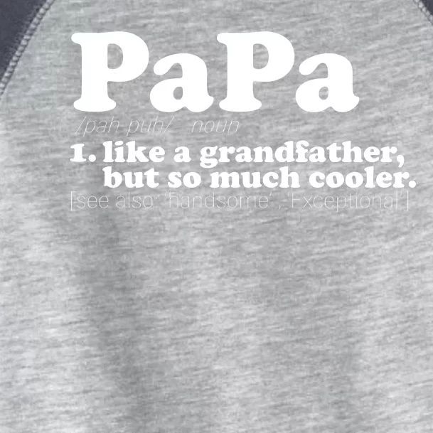 Papa Definition Toddler Fine Jersey T-Shirt