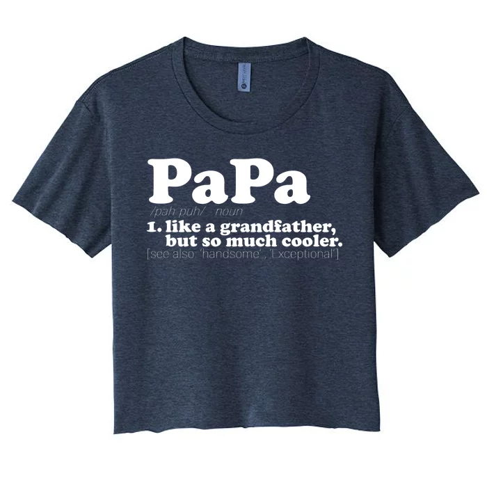 Papa Definition Women's Crop Top Tee