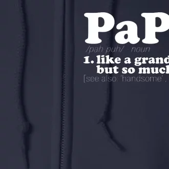 Papa Definition Full Zip Hoodie