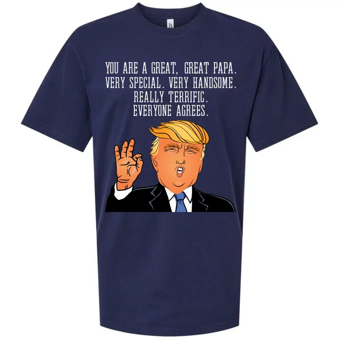 Papa Donald Trump Sueded Cloud Jersey T-Shirt