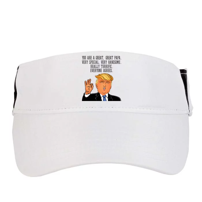 Papa Donald Trump Adult Drive Performance Visor