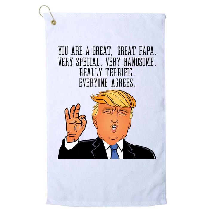 Papa Donald Trump Platinum Collection Golf Towel