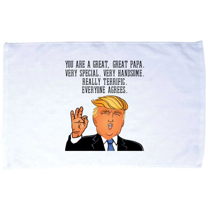 Papa Donald Trump Microfiber Hand Towel