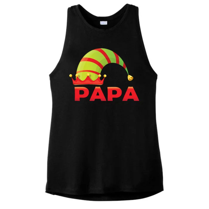 Papa Elf Ladies Tri-Blend Wicking Tank