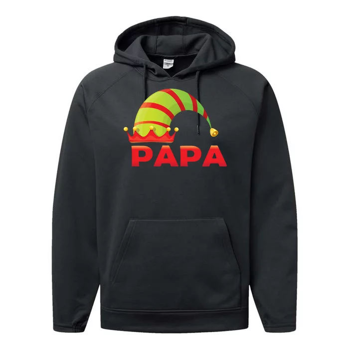 Papa Elf Performance Fleece Hoodie