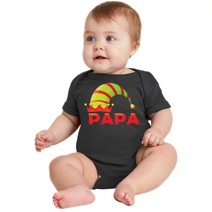 Papa Elf Baby Bodysuit