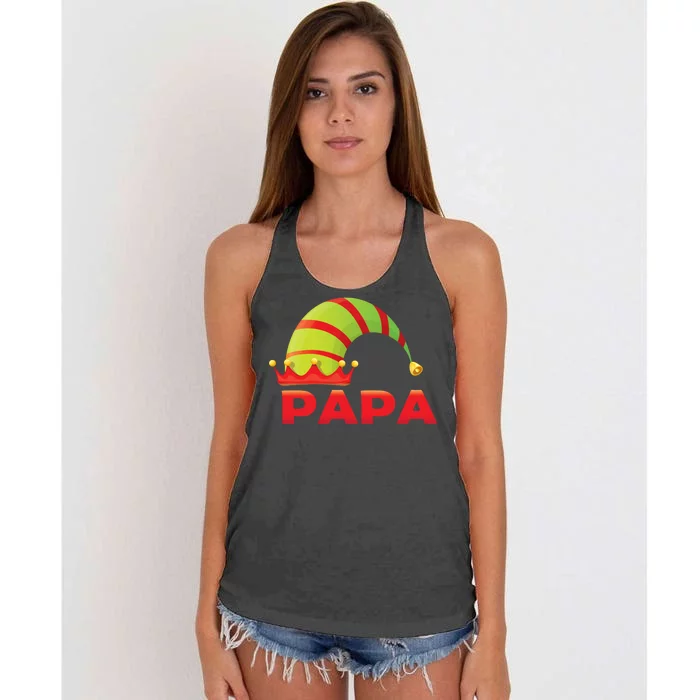 Papa Elf Women's Knotted Racerback Tank