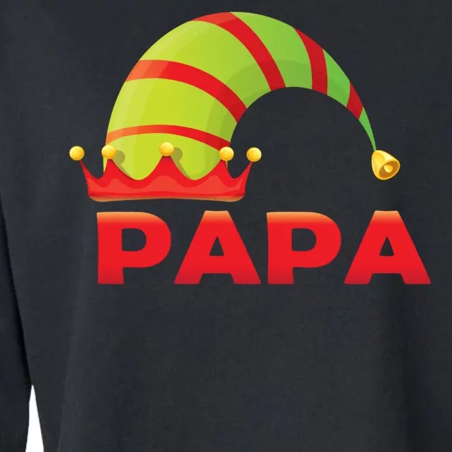 Papa Elf Cropped Pullover Crew