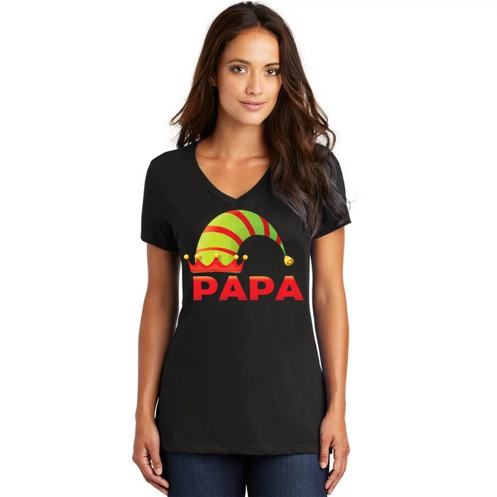 Papa Elf Women's V-Neck T-Shirt