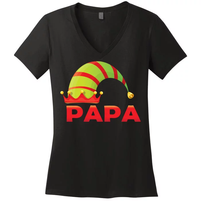 Papa Elf Women's V-Neck T-Shirt