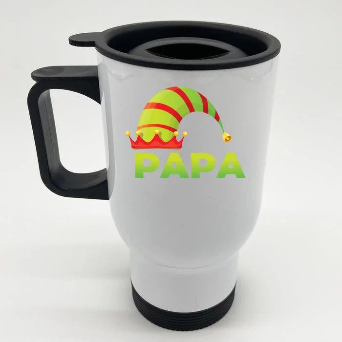 Papa Elf Front & Back Stainless Steel Travel Mug