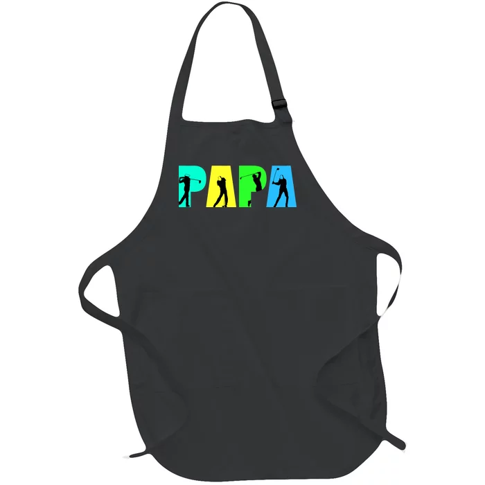 Papa Golfing Full-Length Apron With Pocket