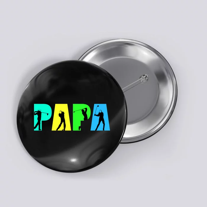 Papa Golfing Button