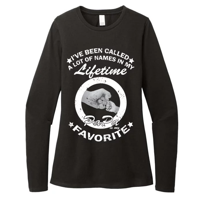 Papa Is My Favorite Womens CVC Long Sleeve Shirt