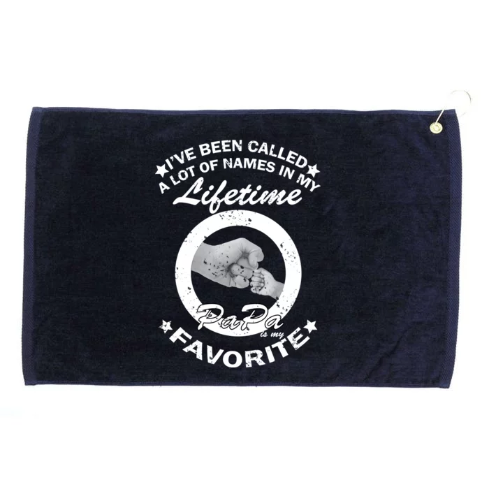 Papa Is My Favorite Grommeted Golf Towel