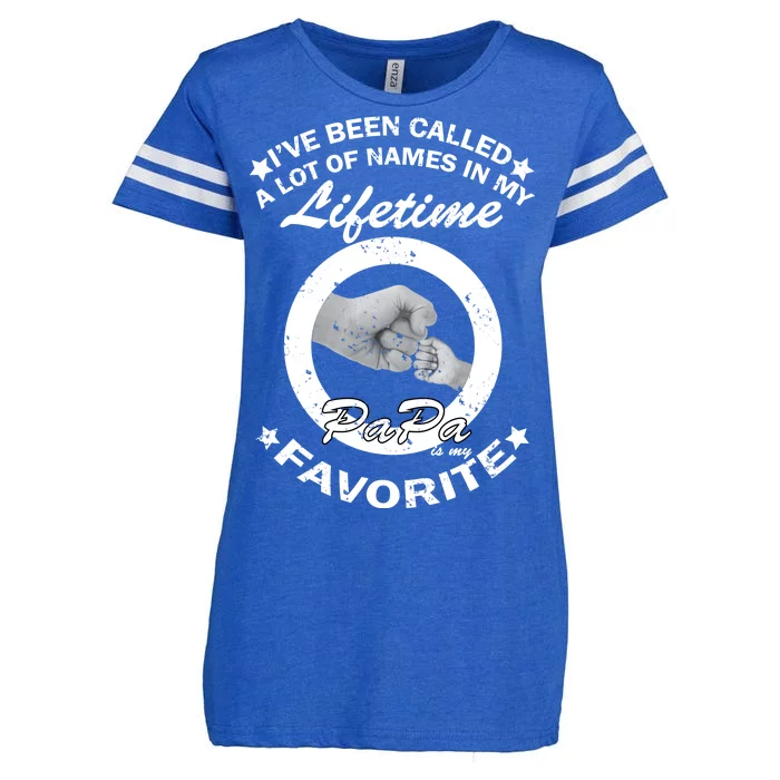 Papa Is My Favorite Enza Ladies Jersey Football T-Shirt