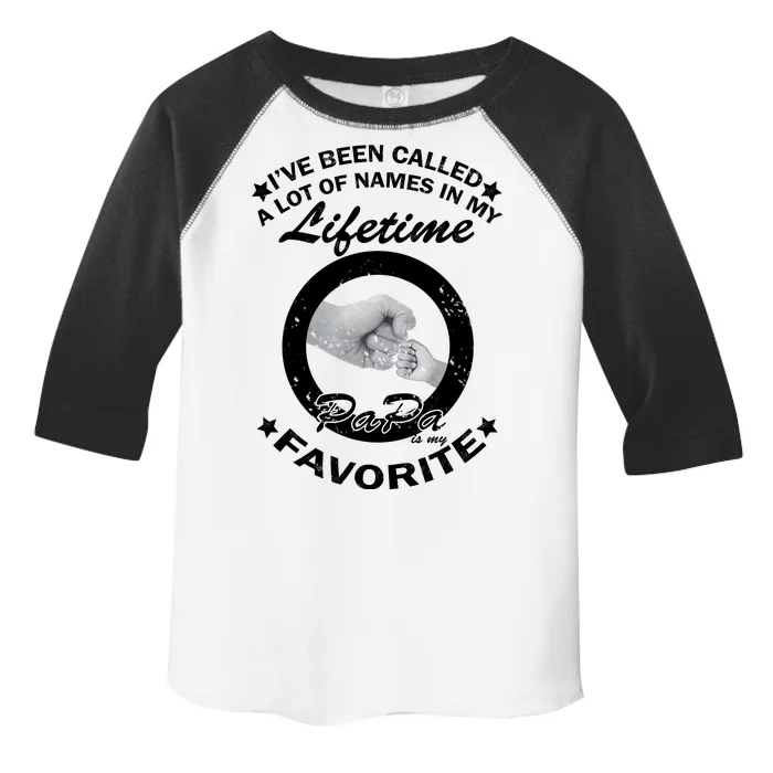 Papa Is My Favorite Toddler Fine Jersey T-Shirt