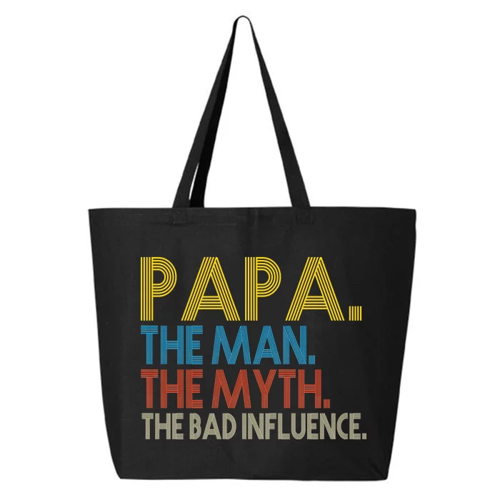 Papa Man Myth The Bad Influence Retro 25L Jumbo Tote