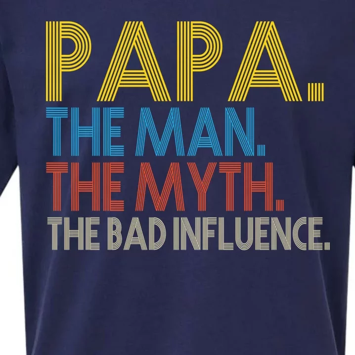 Papa Man Myth The Bad Influence Retro Sueded Cloud Jersey T-Shirt