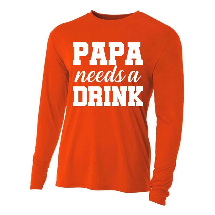 Papa Needs A Drink Cooling Performance Long Sleeve Crew