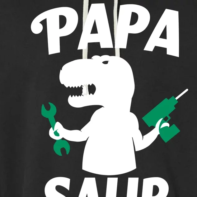 Papa Saur Fix Things Garment-Dyed Fleece Hoodie