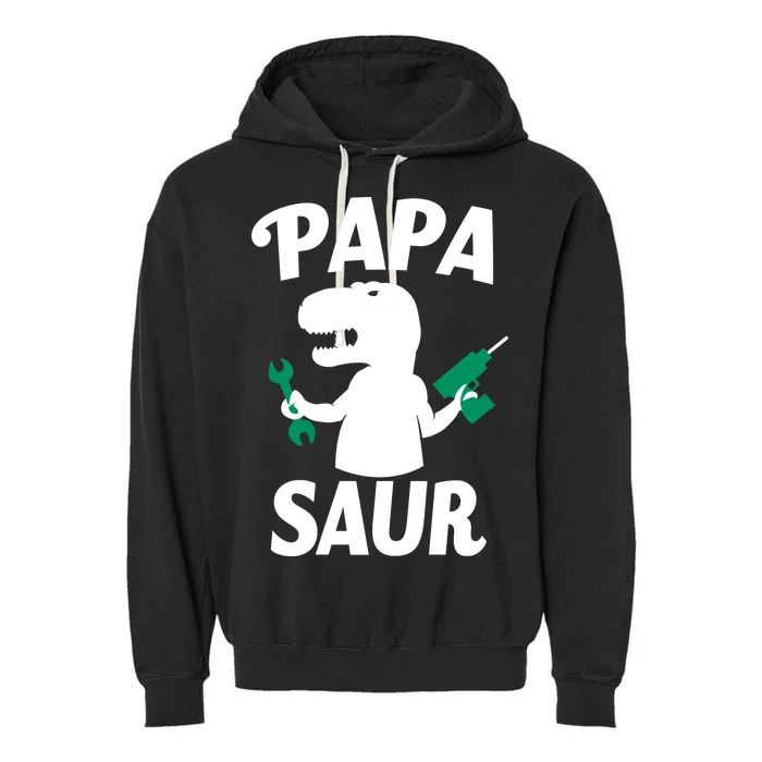 Papa Saur Fix Things Garment-Dyed Fleece Hoodie