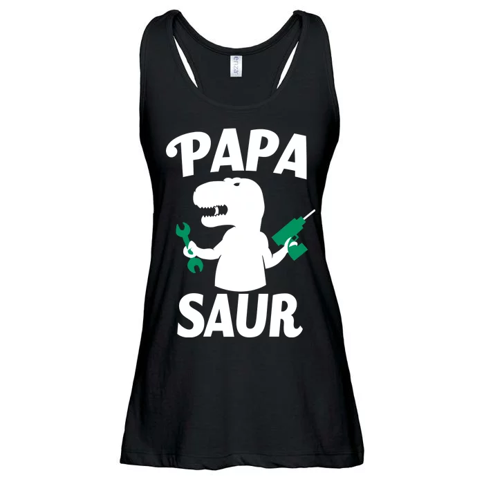 Papa Saur Fix Things Ladies Essential Flowy Tank