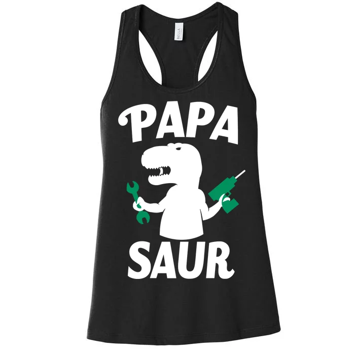 Papa Saur Fix Things Women's Racerback Tank