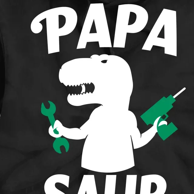 Papa Saur Fix Things Tie Dye Hoodie