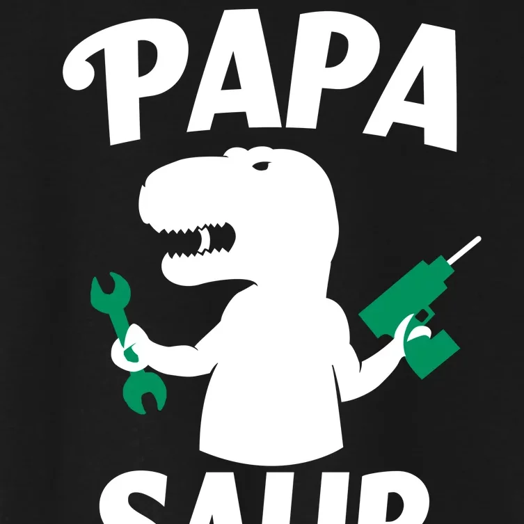 Papa Saur Fix Things Women's Crop Top Tee