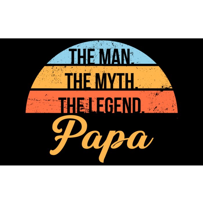 Papa The Man Myth Legend Retro Bumper Sticker