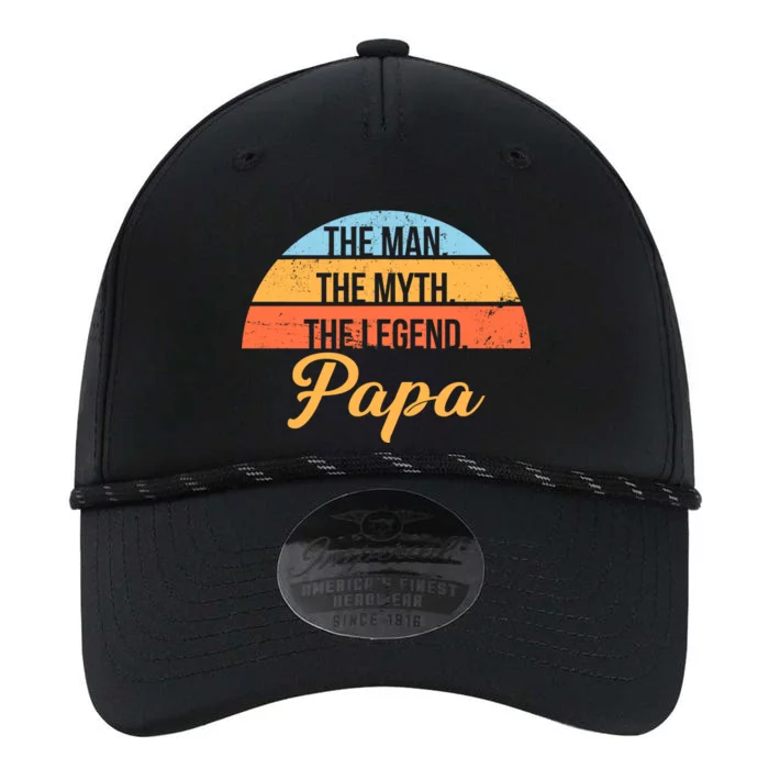 Papa The Man Myth Legend Retro Performance The Dyno Cap