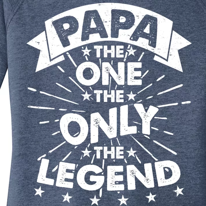 Papa the One The Only The Legend Women's Perfect Tri Tunic Long Sleeve Shirt