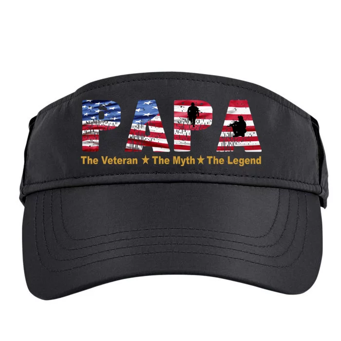 Papa The Veteran The Myth The Legend Adult Drive Performance Visor