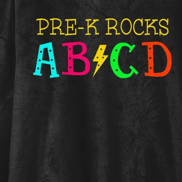 PreK Abcd RockingTeacher and Student Back to School Hooded Wearable Blanket