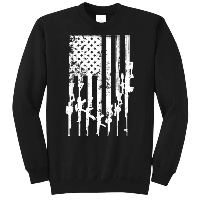 Patriotic American Rifle Flag Pro Gun Gifts Sweatshirt