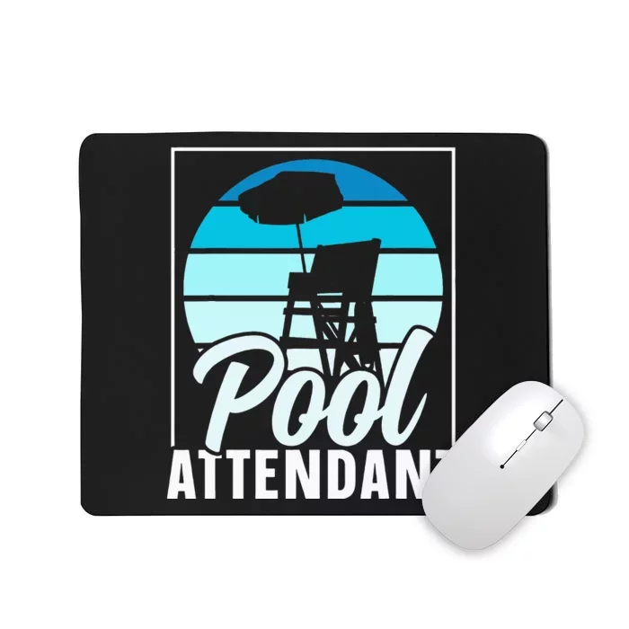 Pool Attendant Rescuer Attendants Swimming Mousepad