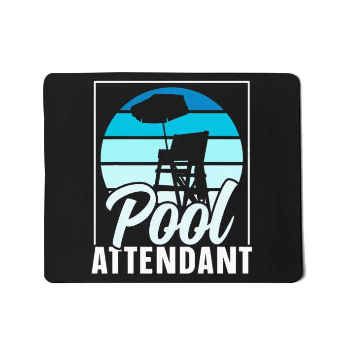 Pool Attendant Rescuer Attendants Swimming Mousepad