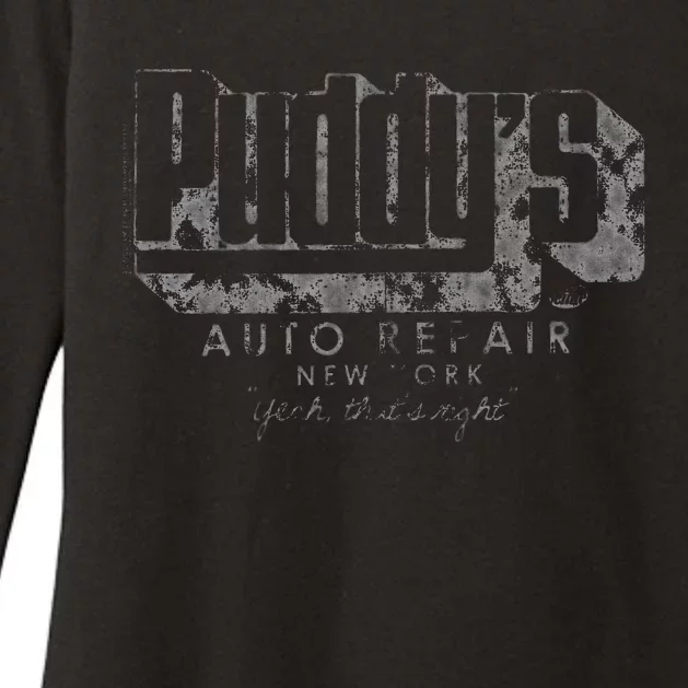 Puddys Auto Repair Womens CVC Long Sleeve Shirt